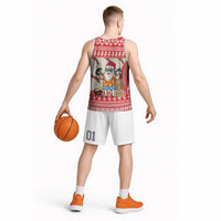 Hawaii Christmas Six Seven Basketball Jersey Mele Kalikimaka Funny Santa 67 Gen Alpha Slang LT14 - Polynesian Pride