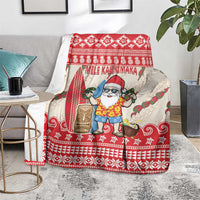 Hawaii Christmas Six Seven Blanket Mele Kalikimaka Funny Santa 67 Gen Alpha Slang LT14 - Polynesian Pride