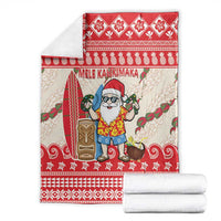 Hawaii Christmas Six Seven Blanket Mele Kalikimaka Funny Santa 67 Gen Alpha Slang LT14 - Polynesian Pride