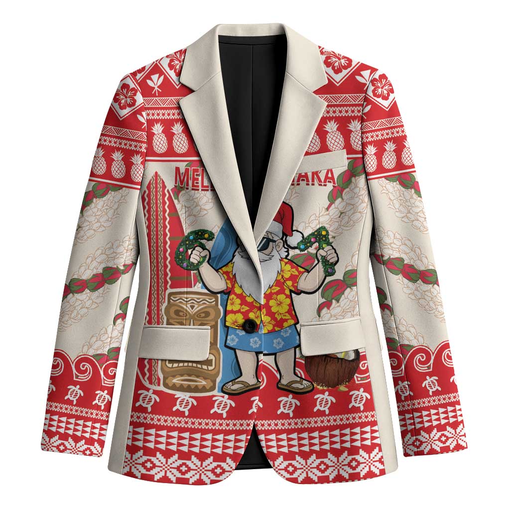 Hawaii Christmas Six Seven Blazer Mele Kalikimaka Funny Santa 67 Gen Alpha Slang LT14 Unisex Red - Polynesian Pride
