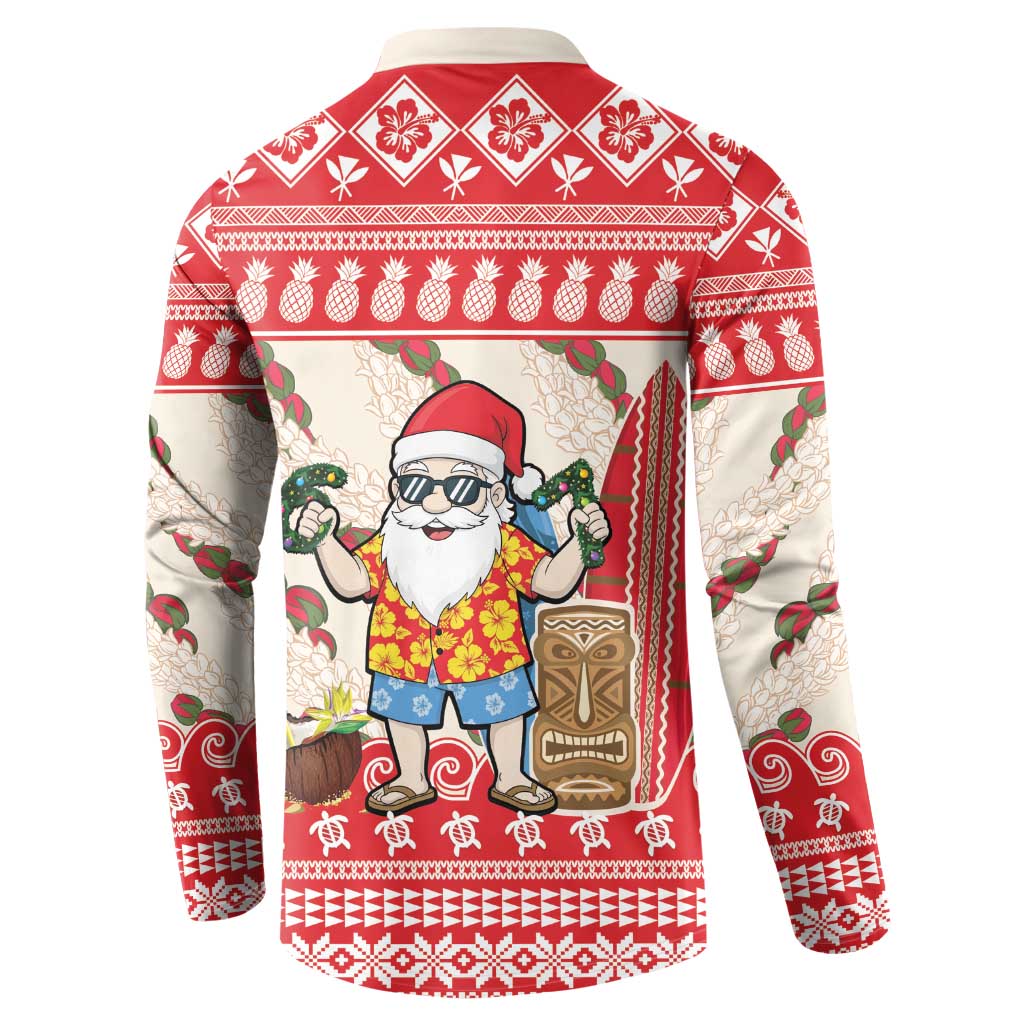 Hawaii Christmas Six Seven Button Sweatshirt Mele Kalikimaka Funny Santa 67 Gen Alpha Slang LT14 - Polynesian Pride