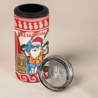 Hawaii Christmas Six Seven 4 in 1 Can Cooler Tumbler Mele Kalikimaka Funny Santa 67 Gen Alpha Slang LT14 - Polynesian Pride