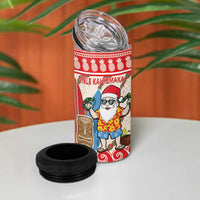 Hawaii Christmas Six Seven 4 in 1 Can Cooler Tumbler Mele Kalikimaka Funny Santa 67 Gen Alpha Slang LT14 - Polynesian Pride