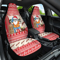 Hawaii Christmas Six Seven Car Seat Cover Mele Kalikimaka Funny Santa 67 Gen Alpha Slang LT14 One Size Red - Polynesian Pride