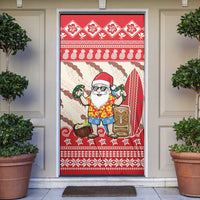 Hawaii Christmas Six Seven Door Cover Mele Kalikimaka Funny Santa 67 Gen Alpha Slang LT14 Red - Polynesian Pride
