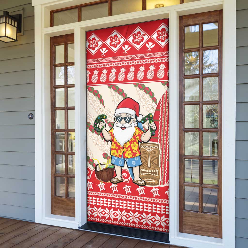 Hawaii Christmas Six Seven Door Cover Mele Kalikimaka Funny Santa 67 Gen Alpha Slang LT14 - Polynesian Pride