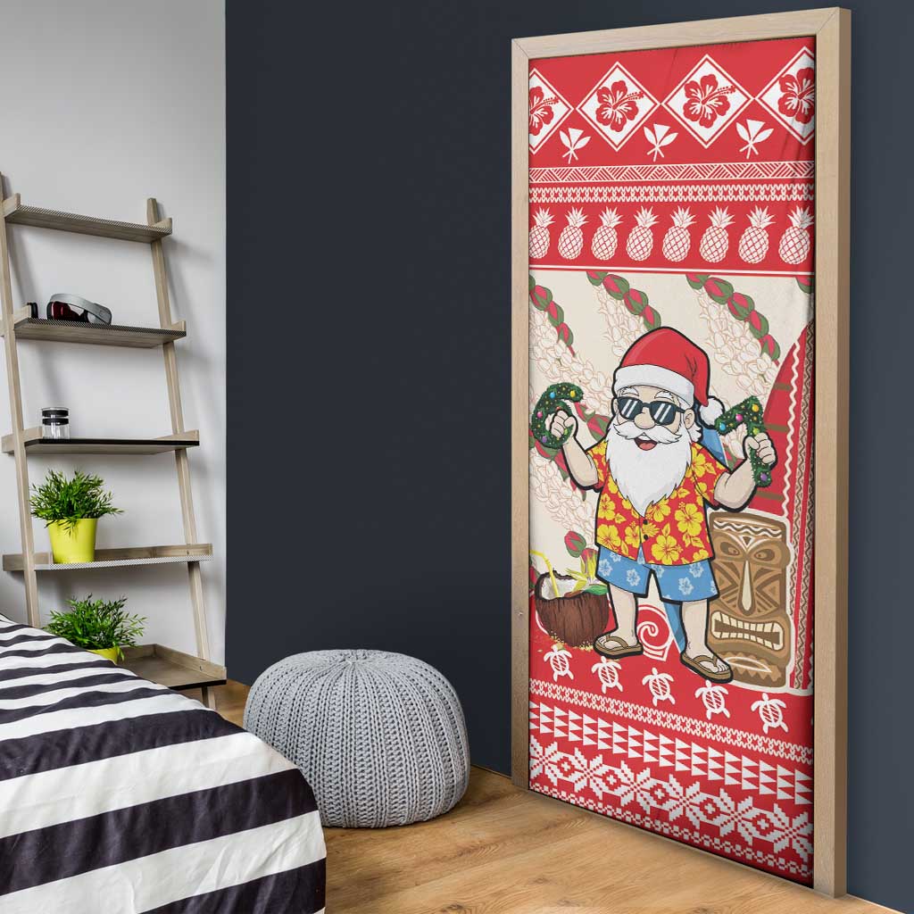 Hawaii Christmas Six Seven Door Cover Mele Kalikimaka Funny Santa 67 Gen Alpha Slang LT14 - Polynesian Pride
