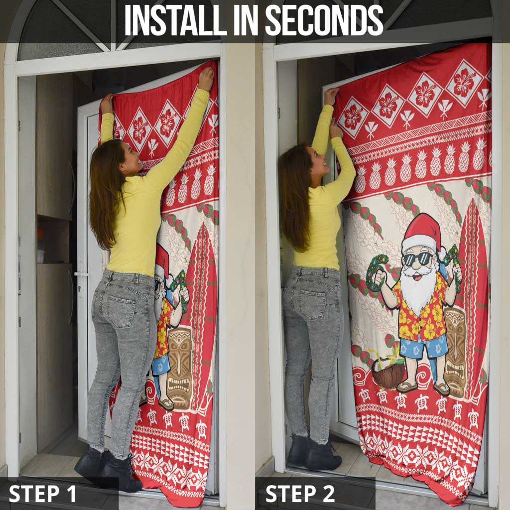 Hawaii Christmas Six Seven Door Cover Mele Kalikimaka Funny Santa 67 Gen Alpha Slang LT14 - Polynesian Pride