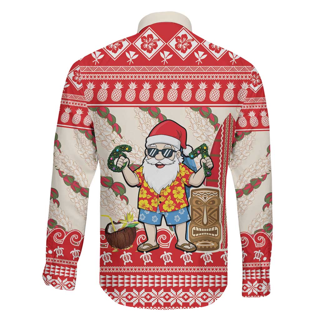 Hawaii Christmas Six Seven Family Matching Off Shoulder Maxi Dress and Hawaiian Shirt Mele Kalikimaka Funny Santa 67 Gen Alpha Slang LT14 - Polynesian Pride