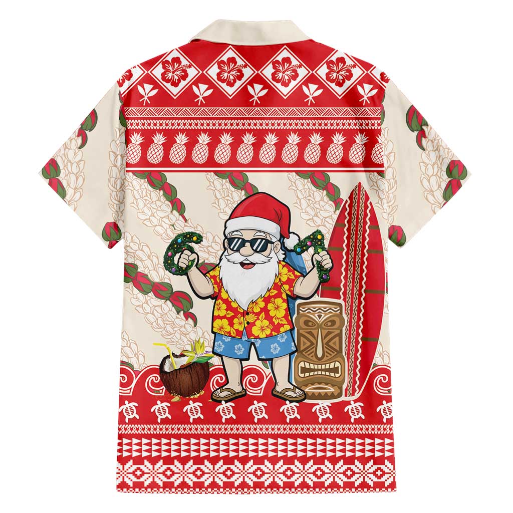 Hawaii Christmas Six Seven Family Matching Short Sleeve Bodycon Dress and Hawaiian Shirt Mele Kalikimaka Funny Santa 67 Gen Alpha Slang LT14 - Polynesian Pride