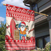 Hawaii Christmas Six Seven Garden Flag Mele Kalikimaka Funny Santa 67 Gen Alpha Slang LT14 - Polynesian Pride