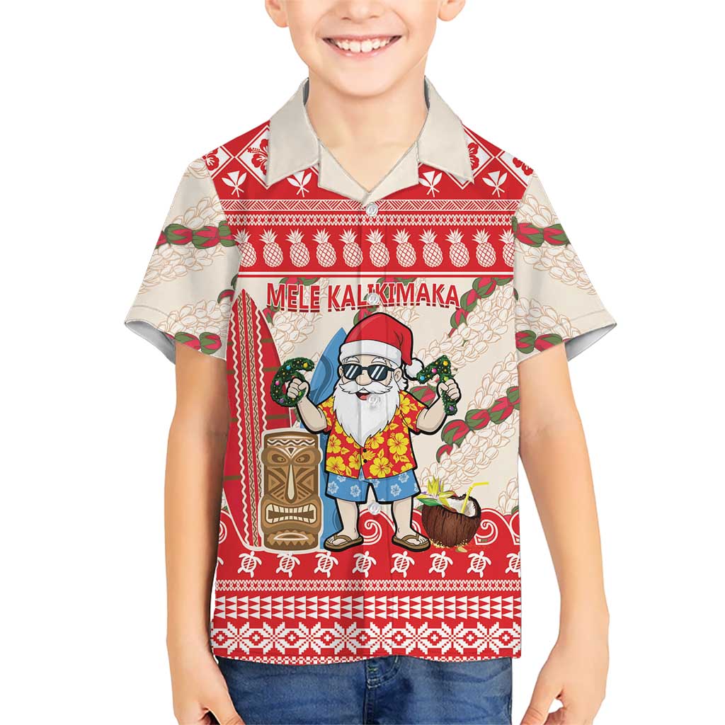 Hawaii Christmas Six Seven Kid Hawaiian Shirt Mele Kalikimaka Funny Santa 67 Gen Alpha Slang - Polynesian Pride