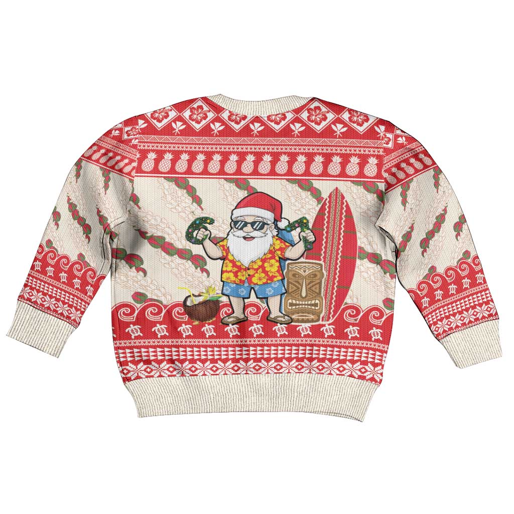 Hawaii Christmas Six Seven Kid Ugly Christmas Sweater Mele Kalikimaka Funny Santa 67 Gen Alpha Slang LT14 - Polynesian Pride