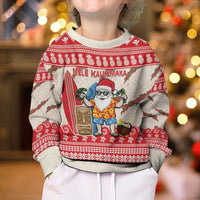 Hawaii Christmas Six Seven Kid Ugly Christmas Sweater Mele Kalikimaka Funny Santa 67 Gen Alpha Slang LT14 - Polynesian Pride