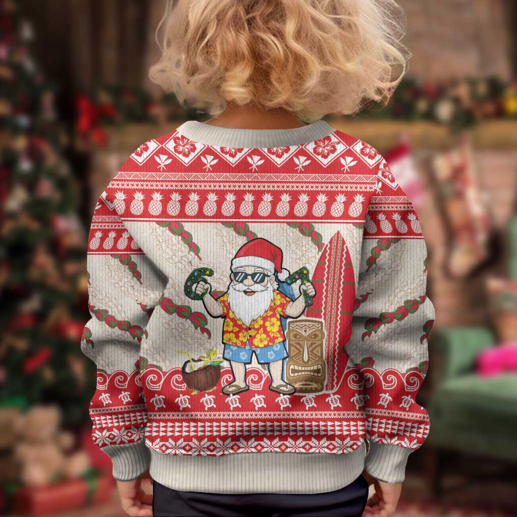 Hawaii Christmas Six Seven Kid Ugly Christmas Sweater Mele Kalikimaka Funny Santa 67 Gen Alpha Slang LT14 - Polynesian Pride