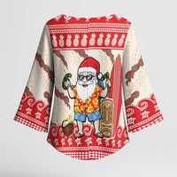 Hawaii Christmas Six Seven Kimono Sleeve Blouse Mele Kalikimaka Funny Santa 67 Gen Alpha Slang LT14 - Polynesian Pride