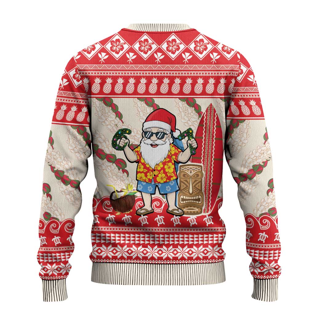 Hawaii Christmas Six Seven Ugly Christmas Sweater Mele Kalikimaka Funny Santa 67 Gen Alpha Slang LT14 - Polynesian Pride