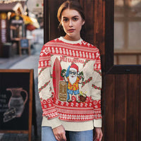 Hawaii Christmas Six Seven Ugly Christmas Sweater Mele Kalikimaka Funny Santa 67 Gen Alpha Slang LT14 - Polynesian Pride