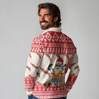 Hawaii Christmas Six Seven Long Sleeve Polo Shirt Mele Kalikimaka Funny Santa 67 Gen Alpha Slang LT14 - Polynesian Pride