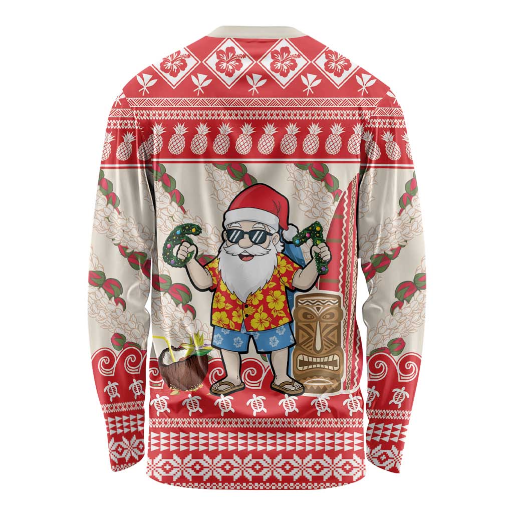Hawaii Christmas Six Seven Long Sleeve Shirt Mele Kalikimaka Funny Santa 67 Gen Alpha Slang LT14 - Polynesian Pride