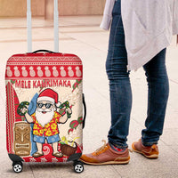 Hawaii Christmas Six Seven Luggage Cover Mele Kalikimaka Funny Santa 67 Gen Alpha Slang LT14 Red - Polynesian Pride