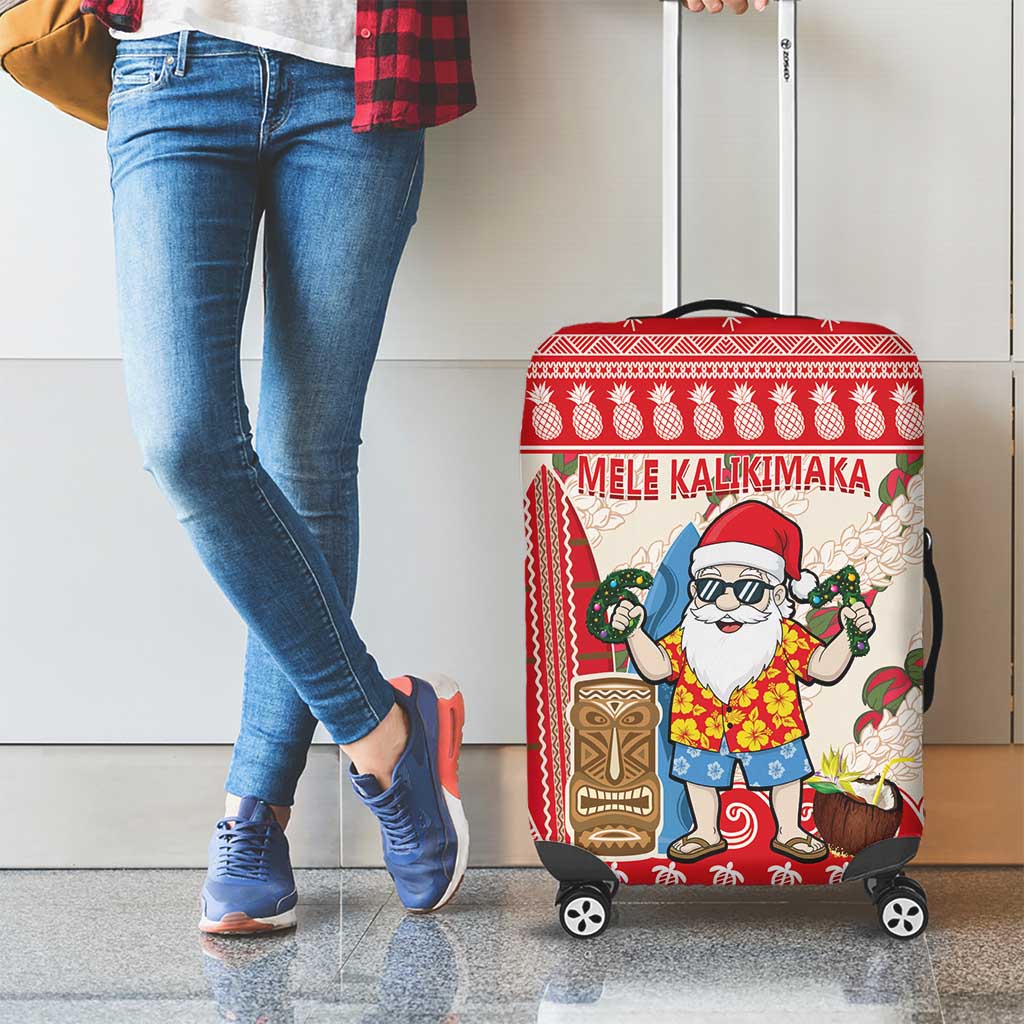 Hawaii Christmas Six Seven Luggage Cover Mele Kalikimaka Funny Santa 67 Gen Alpha Slang LT14 - Polynesian Pride