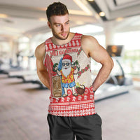 Hawaii Christmas Six Seven Men Tank Top Mele Kalikimaka Funny Santa 67 Gen Alpha Slang LT14 Red - Polynesian Pride