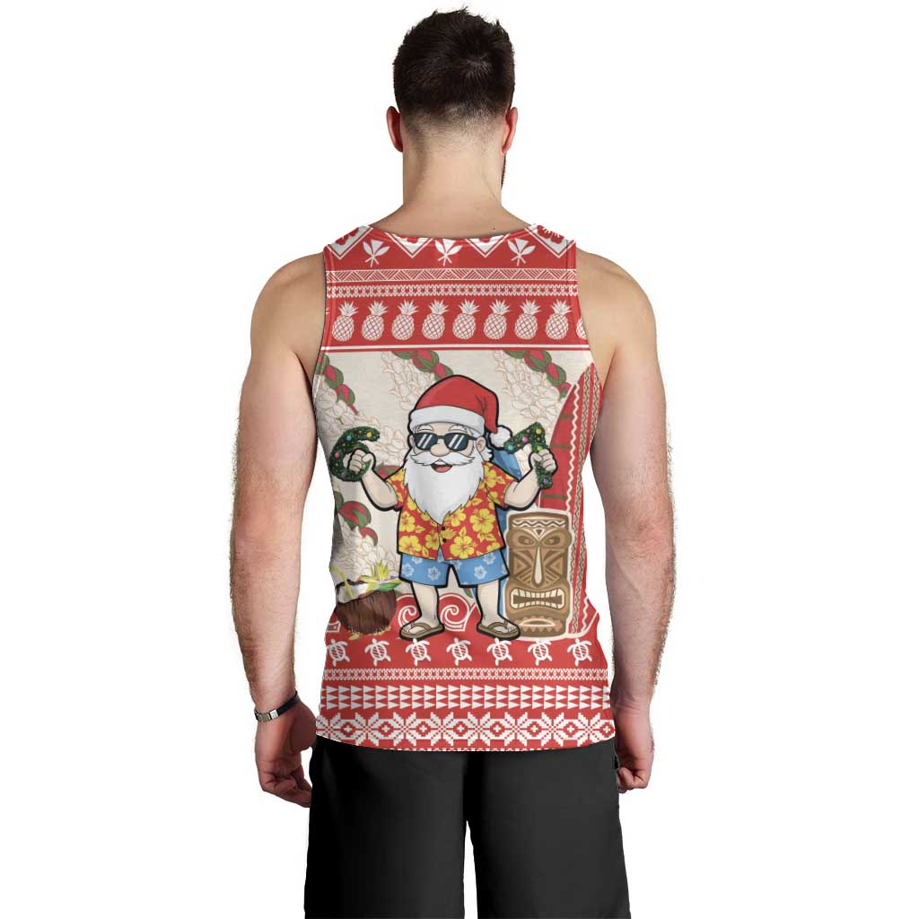 Hawaii Christmas Six Seven Men Tank Top Mele Kalikimaka Funny Santa 67 Gen Alpha Slang LT14 - Polynesian Pride