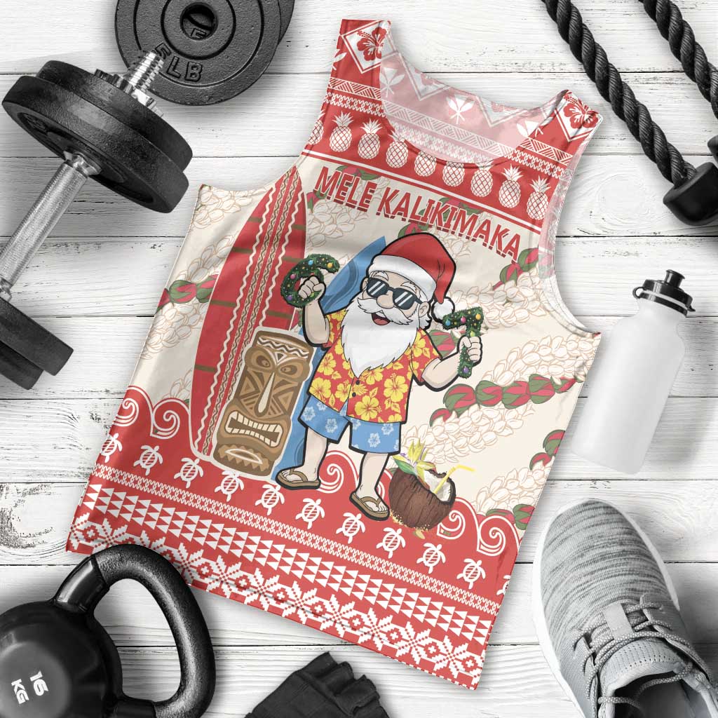 Hawaii Christmas Six Seven Men Tank Top Mele Kalikimaka Funny Santa 67 Gen Alpha Slang LT14 - Polynesian Pride