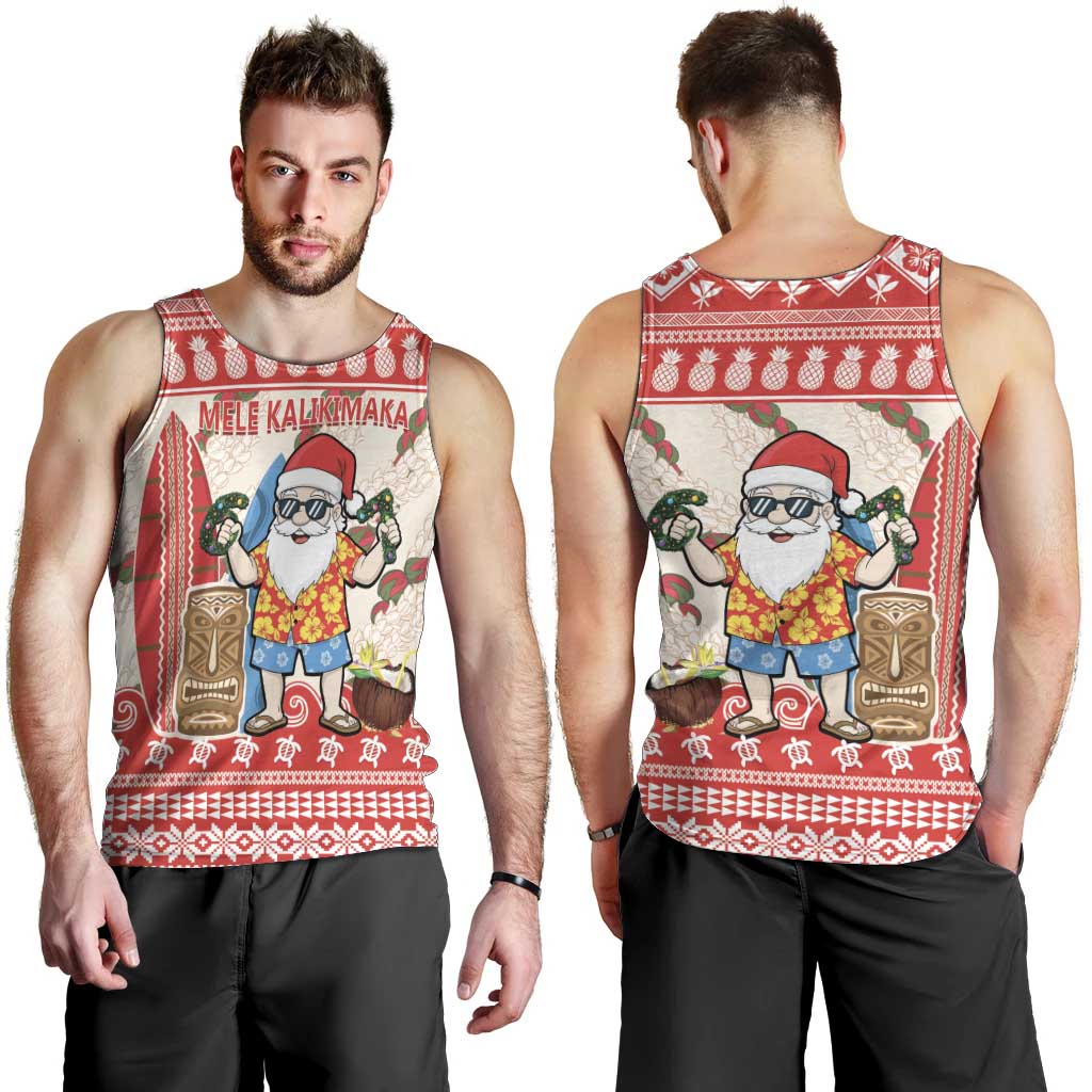 Hawaii Christmas Six Seven Men Tank Top Mele Kalikimaka Funny Santa 67 Gen Alpha Slang LT14 - Polynesian Pride