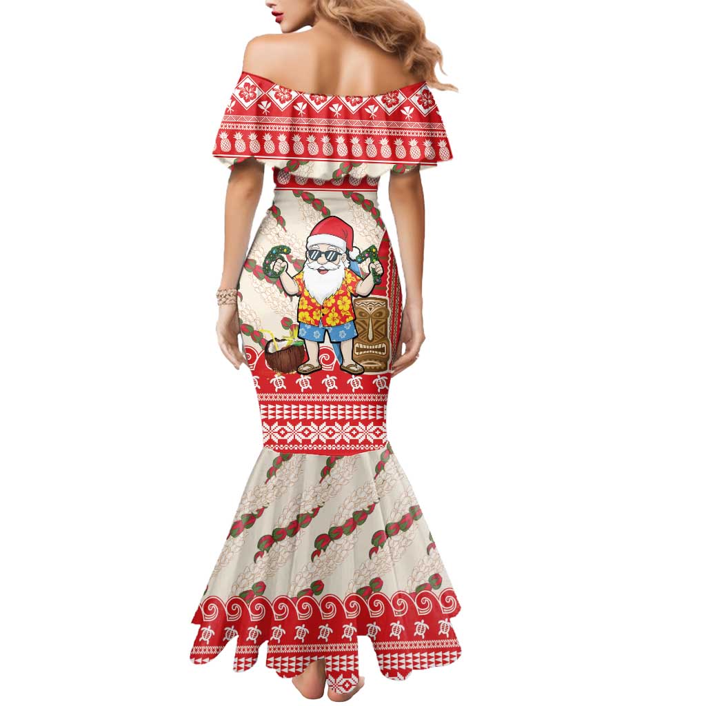 Hawaii Christmas Six Seven Mermaid Dress Mele Kalikimaka Funny Santa 67 Gen Alpha Slang LT14 - Polynesian Pride