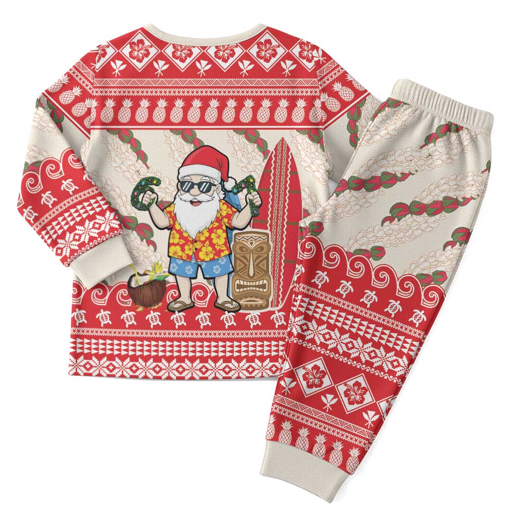 Hawaii Christmas Six Seven Christmas Pajama Set Mele Kalikimaka Funny Santa 67 Gen Alpha Slang LT14 - Polynesian Pride
