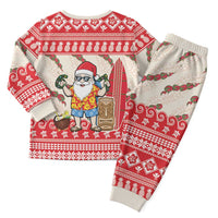 Hawaii Christmas Six Seven Christmas Pajama Set Mele Kalikimaka Funny Santa 67 Gen Alpha Slang LT14 - Polynesian Pride