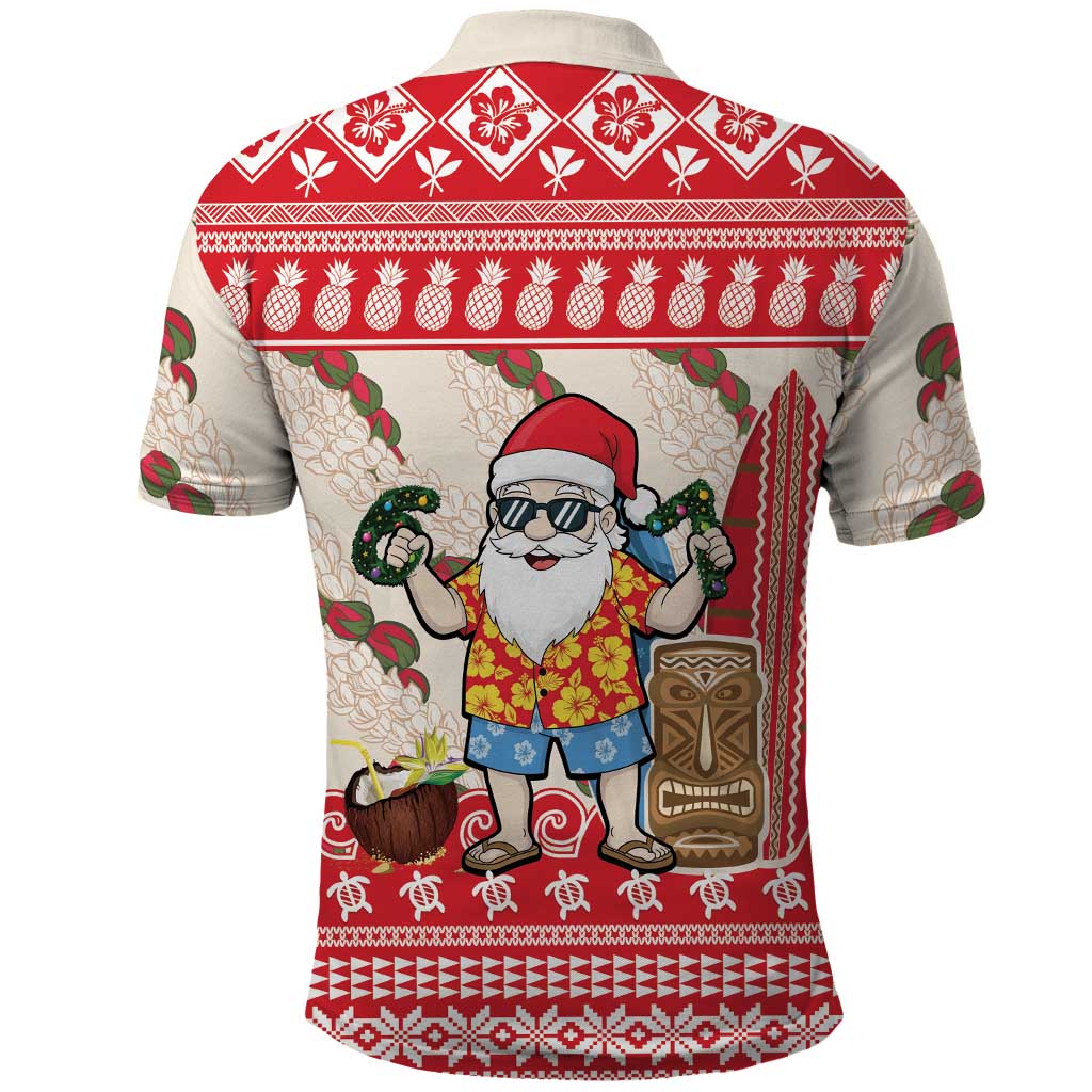 Hawaii Christmas Six Seven Polo Shirt Mele Kalikimaka Funny Santa 67 Gen Alpha Slang LT14 - Polynesian Pride