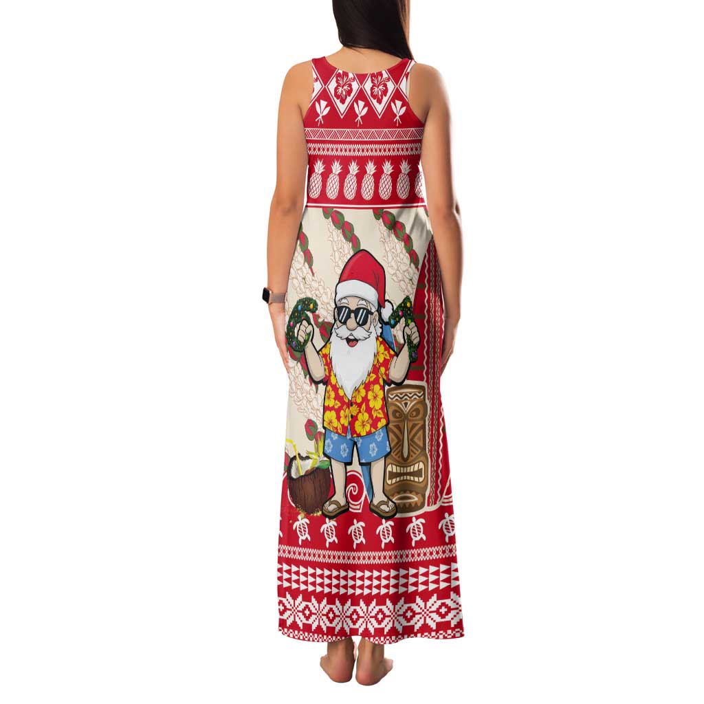 Hawaii Christmas Six Seven Tank Maxi Dress Mele Kalikimaka Funny Santa 67 Gen Alpha Slang LT14 - Polynesian Pride
