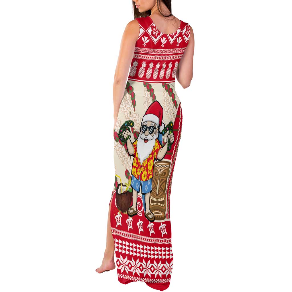 Hawaii Christmas Six Seven Tank Maxi Dress Mele Kalikimaka Funny Santa 67 Gen Alpha Slang LT14 - Polynesian Pride