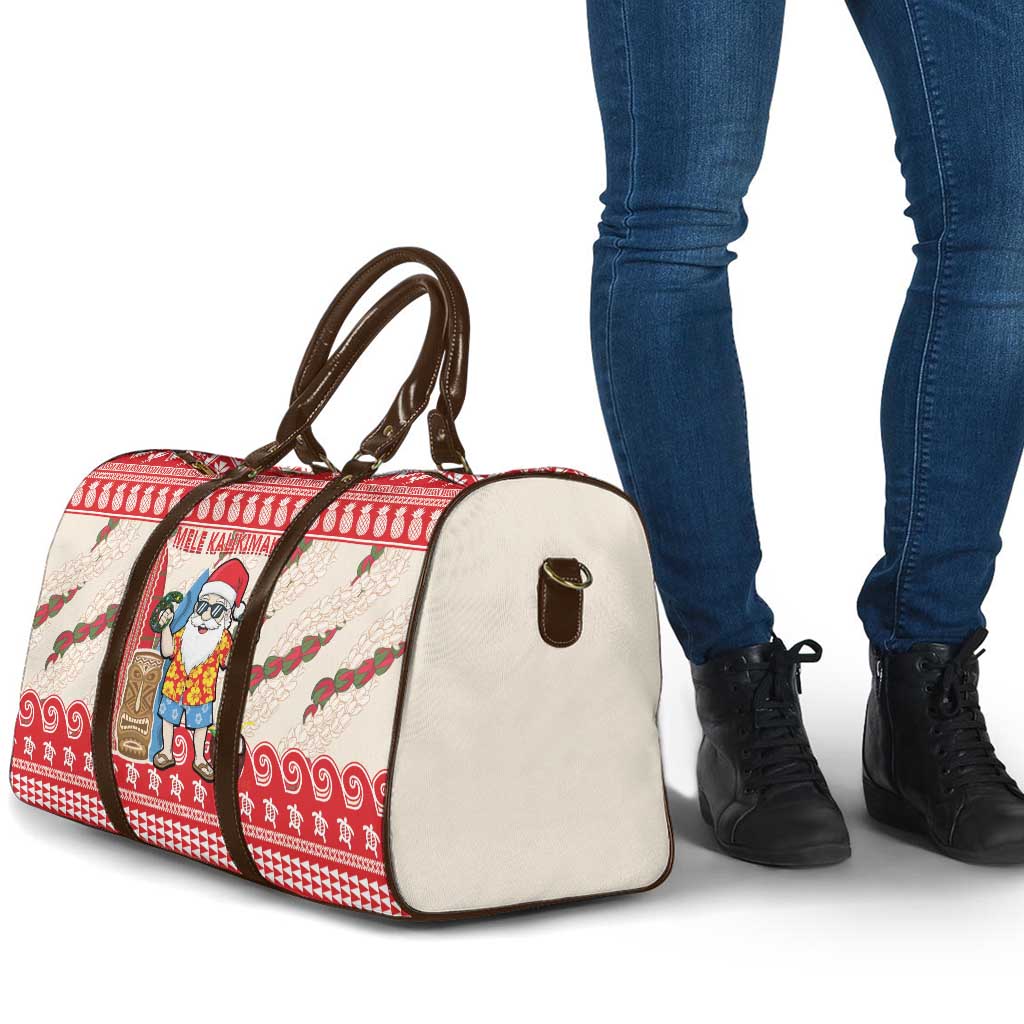 Hawaii Christmas Six Seven Travel Bag Mele Kalikimaka Funny Santa 67 Gen Alpha Slang LT14 - Polynesian Pride