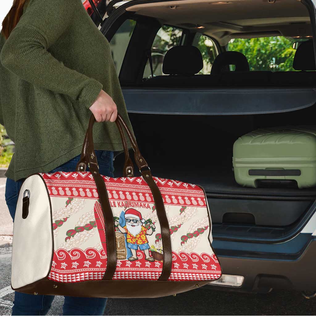 Hawaii Christmas Six Seven Travel Bag Mele Kalikimaka Funny Santa 67 Gen Alpha Slang LT14 - Polynesian Pride