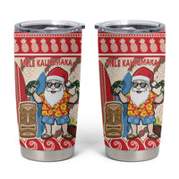 Hawaii Christmas Six Seven Tumbler Cup Mele Kalikimaka Funny Santa 67 Gen Alpha Slang LT14 Red - Polynesian Pride