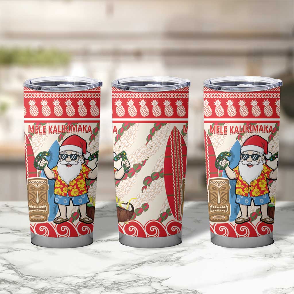 Hawaii Christmas Six Seven Tumbler Cup Mele Kalikimaka Funny Santa 67 Gen Alpha Slang LT14 - Polynesian Pride