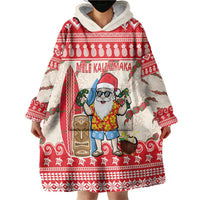 Hawaii Christmas Six Seven Wearable Blanket Hoodie Mele Kalikimaka Funny Santa 67 Gen Alpha Slang LT14 - Polynesian Pride