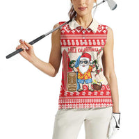 Hawaii Christmas Six Seven Women Sleeveless Polo Shirt Mele Kalikimaka Funny Santa 67 Gen Alpha Slang LT14 - Polynesian Pride