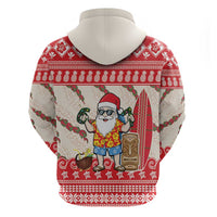 Hawaii Christmas Six Seven Zip Hoodie Mele Kalikimaka Funny Santa 67 Gen Alpha Slang LT14 - Polynesian Pride