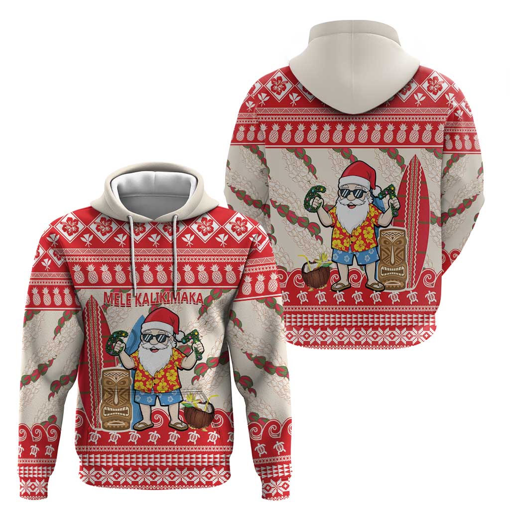 Hawaii Christmas Six Seven Zip Hoodie Mele Kalikimaka Funny Santa 67 Gen Alpha Slang LT14 - Polynesian Pride
