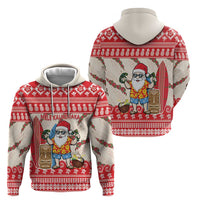 Hawaii Christmas Six Seven Zip Hoodie Mele Kalikimaka Funny Santa 67 Gen Alpha Slang LT14 - Polynesian Pride