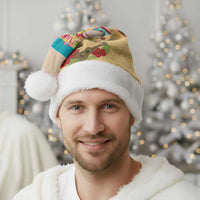 Aloha Hawaii Mele Kalikimaka Christmas Santa Hat Beachy Funny Santa Hawaiian Lei - Polynesian Pride