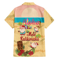 Aloha Hawaii Mele Kalikimaka Family Matching Puletasi and Hawaiian Shirt Beachy Funny Santa Hawaiian Lei LT14 - Polynesian Pride
