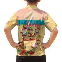 Aloha Hawaii Mele Kalikimaka Hawaiian Shirt Beachy Funny Santa Hawaiian Lei - Polynesian Pride
