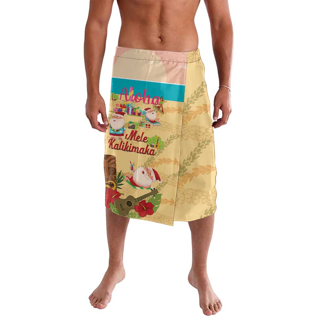 Aloha Hawaii Mele Kalikimaka Lavalava Beachy Funny Santa Hawaiian Lei - Polynesian Pride