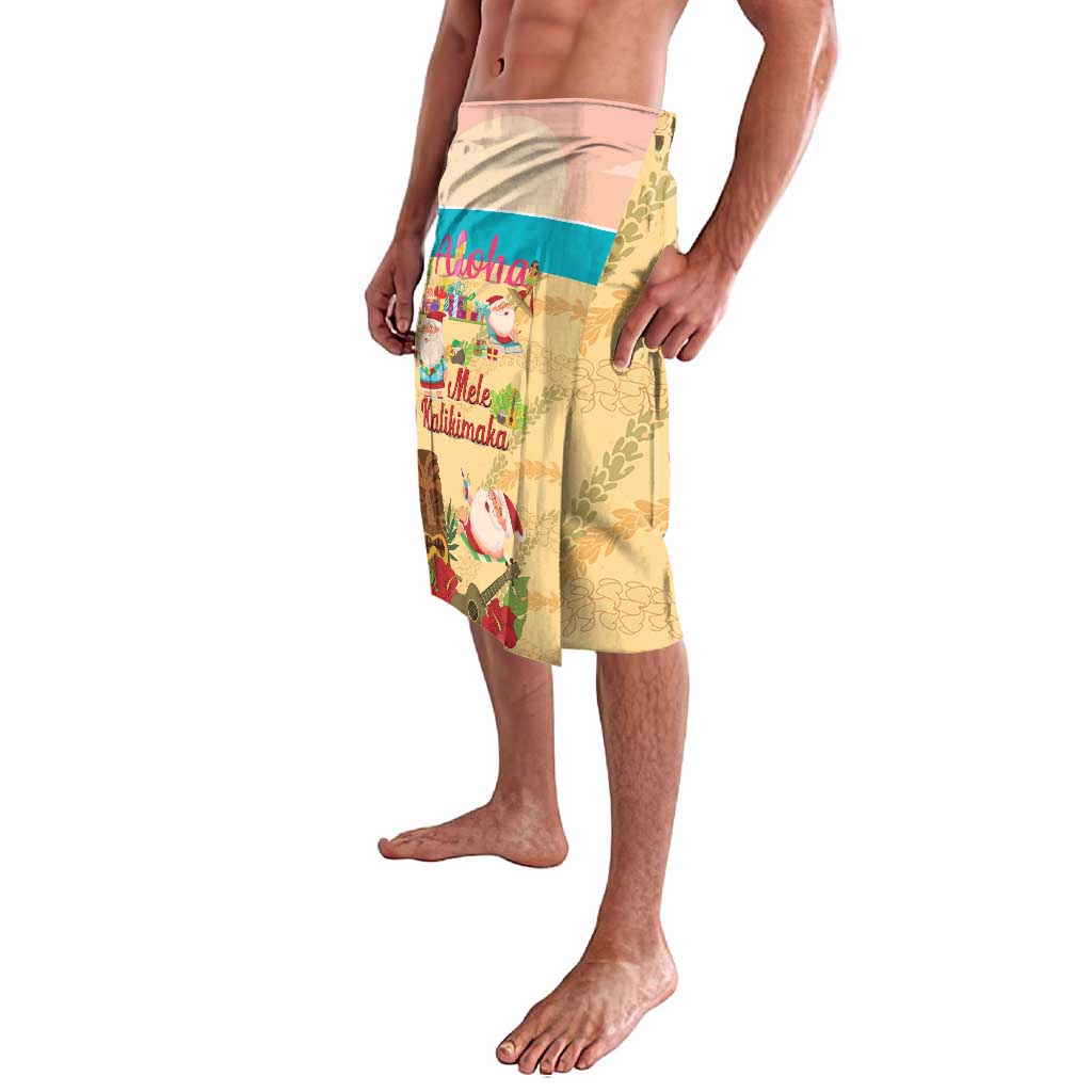 Aloha Hawaii Mele Kalikimaka Lavalava Beachy Funny Santa Hawaiian Lei - Polynesian Pride
